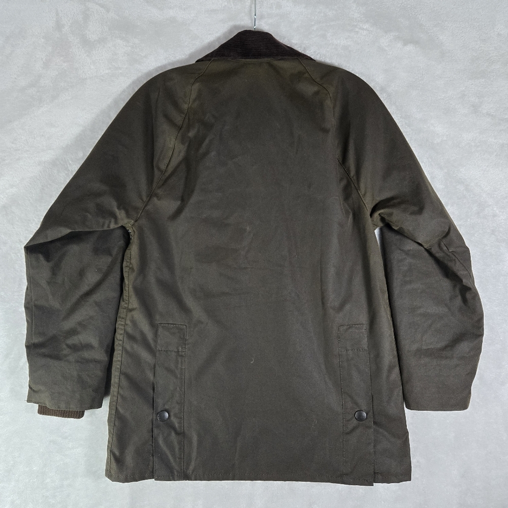 Barbour Classic Bedale Wax Jacket Mens Size C32 Tartan Lined Brown Full Zip - Picture 2 of 15